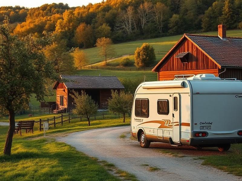 Camperplek bij een boerderij in het groen